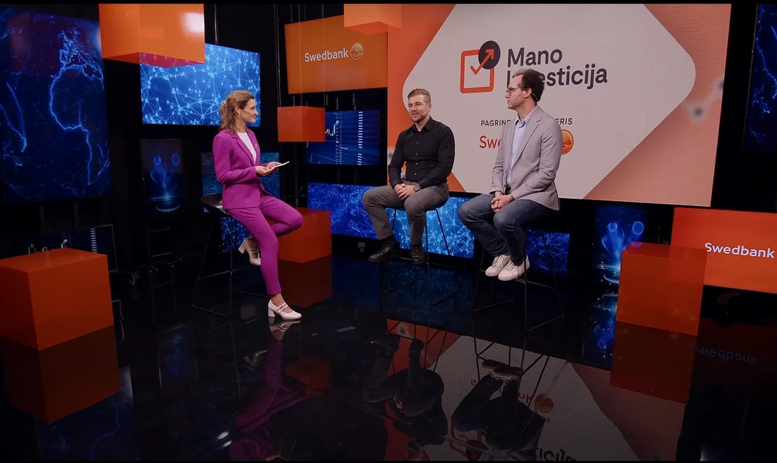 Martynas Juška diskusijoje Mano investicija su dviem pašnekovais
