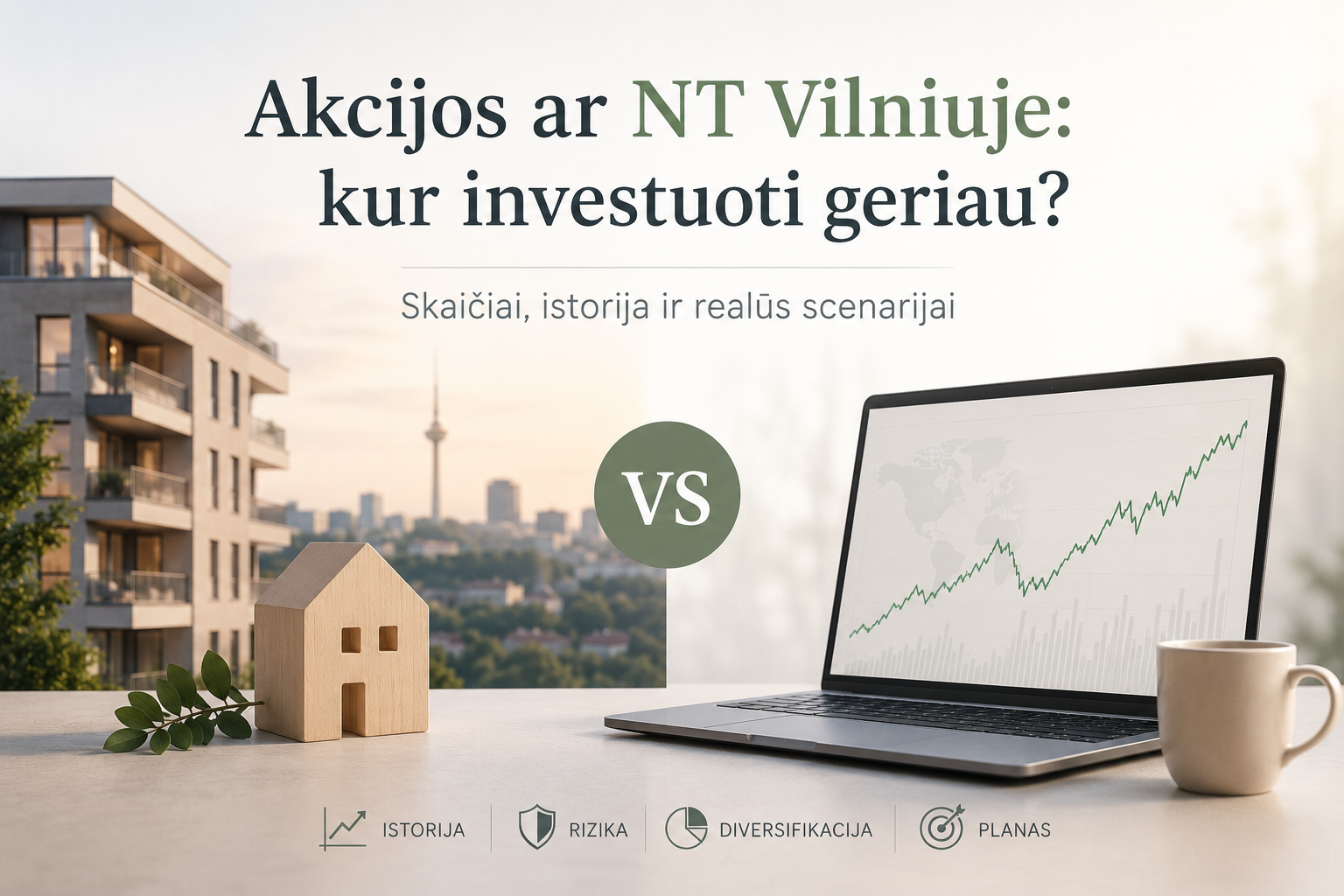 Akcijos ar NT Vilniuje: kur investuoti geriau?